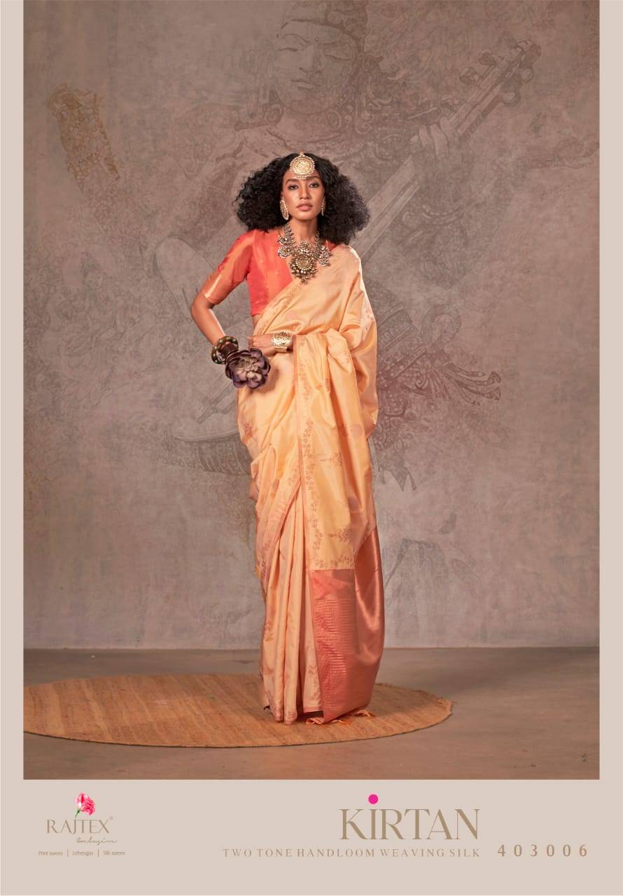 Rajtex Kirtan Two Tone Silk Wholesale saree market